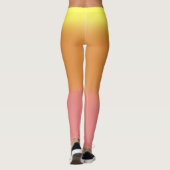 Leggings Dégradé du lever du soleil (Dos)