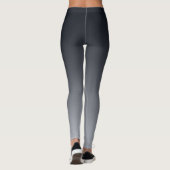 Leggings Dégradé gris noir. Ombre. (Dos)