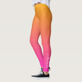 Leggings dégradé jaune et rose ombre (Gauche)