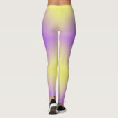 Leggings Dégradé Motif de diamant jaune à violet (Dos)