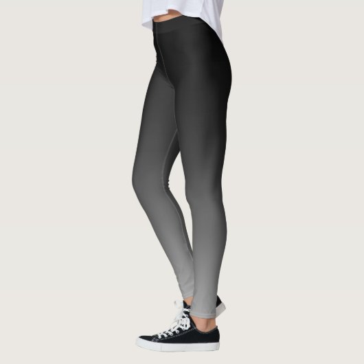 Leggings Dégradé Ombre gris noir (Gauche)