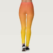 Leggings Dégradé ombre jaune à orange (Dos)