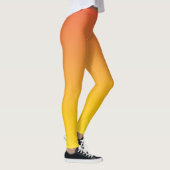 Leggings Dégradé ombre jaune à orange (Droite)