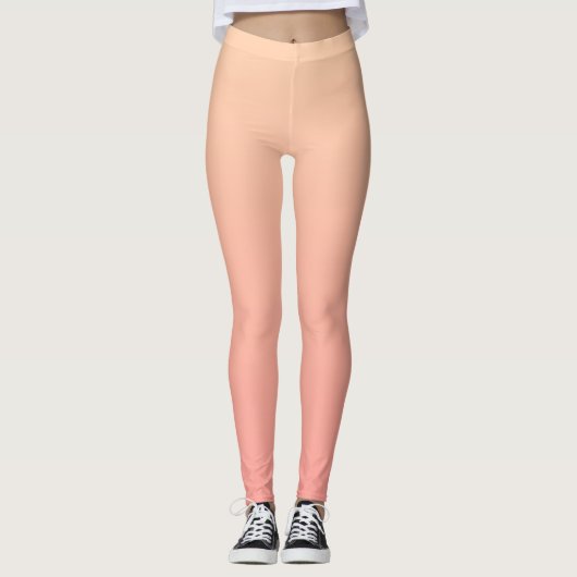 Leggings Dégradé rose et rose (Devant)