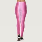 Leggings Dégradé rose vertical Motif en bande (Dos)
