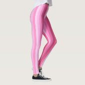 Leggings Dégradé rose vertical Motif en bande (Droite)
