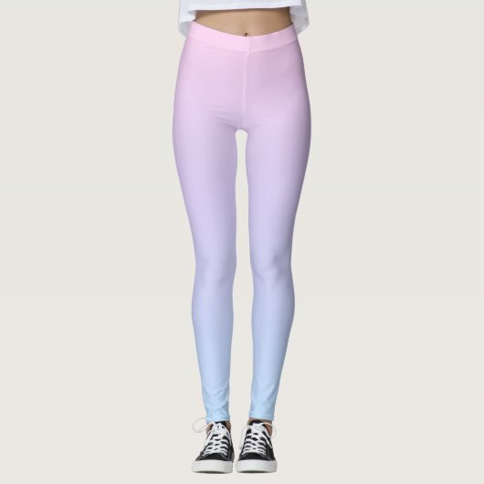 Leggings Dégradé Rose Violet (Devant)
