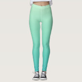 Leggings Dégradé sarcelle menthe (Devant)