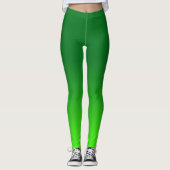 Leggings Dégradé Vert Ombre Vivid Moderne Simple (Devant)