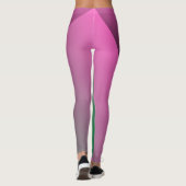 Leggings Dégradé vert rose monogramme (Dos)