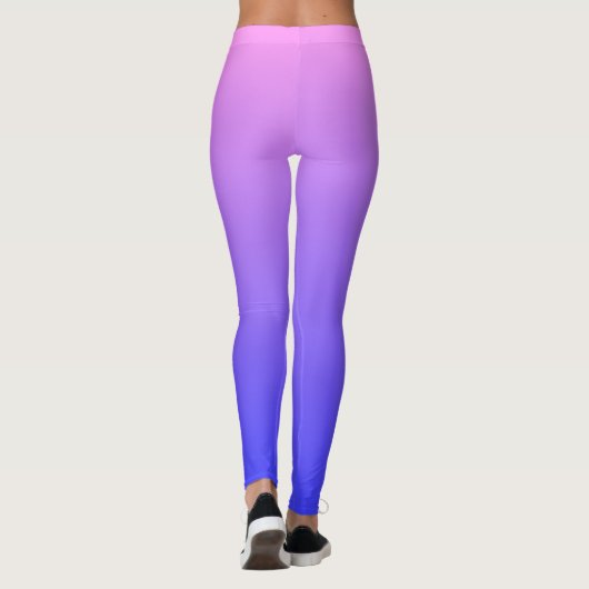 Leggings Dégradé violet et bleu (Dos)