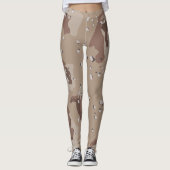 Leggings Déguisement camouflage du désert (Devant)