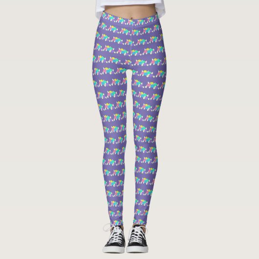 Leggings Delaware Boardwalk Salt Water Taffy Candy Beach DE (Devant)
