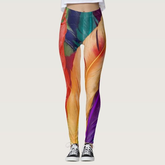 Leggings d'élégance en plumes" (Devant)