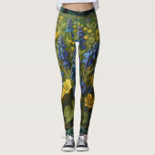 Leggings d'élégance florale (Devant)