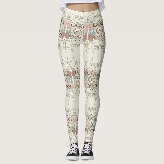 Leggings d'élégance florale7 (Devant)