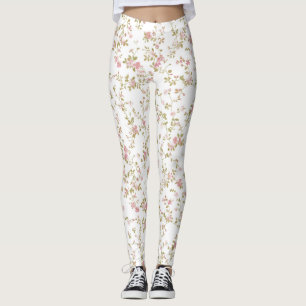 Leggings Délicat motif floral de la vigne en fleurs