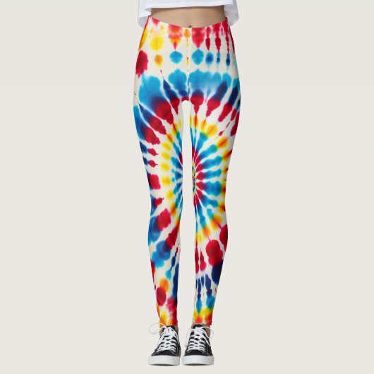 Leggings Délice de teinture tie-dye (Devant)
