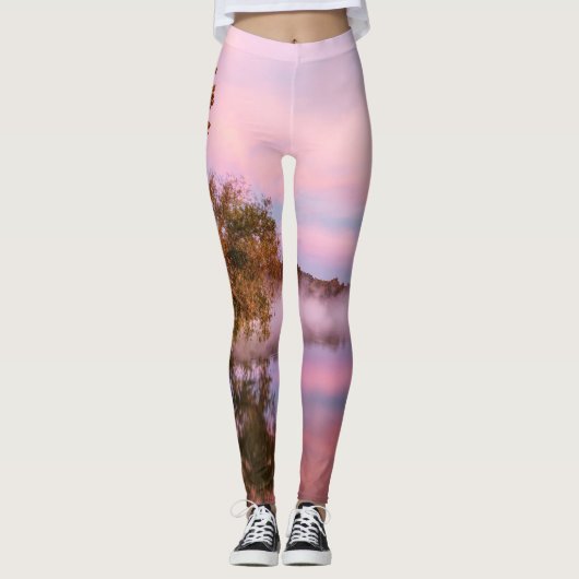 Leggings Délicieux Matin Rose (Devant)