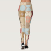 Leggings Demi-cercles Abstraits Mod Op Fusion Art Motif (Dos)