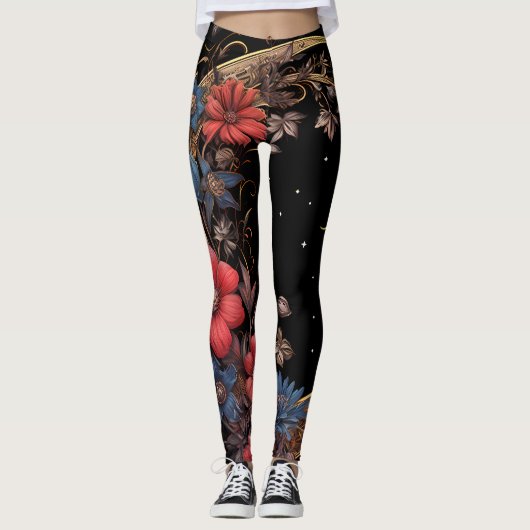 Leggings Demi-lune Noire (Devant)