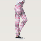 Leggings Demigirl Dragon Damask - Stylish Pride Flag Couleu (Droite)