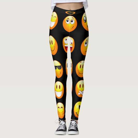 leggings d'émoticônes (Devant)