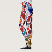leggings d'empreintes cardiaques colorées - confor (Gauche)