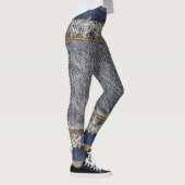 Leggings Denim Blue Jeans : Décontracté Double Patch (Droite)