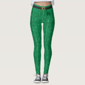 Leggings Denim Jeans Jeans vert en pierre blanche Monogram  (Devant)