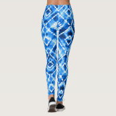 Leggings Denim Tie Dye Texture : Élégance Moderne. (Dos)