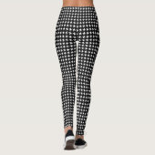 Leggings Dent de Chien Noir & Blanc Moderne (Dos)