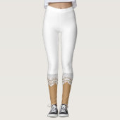 Leggings Dentelle blanche (Devant)