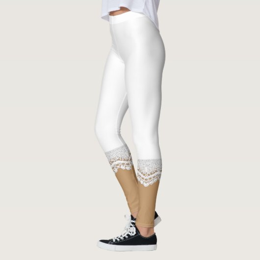 Leggings Dentelle blanche (Gauche)