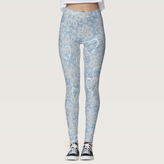 Leggings Dentelle et Coeurs (Devant)
