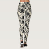 Leggings Dentelle florale modèle noir (Dos)