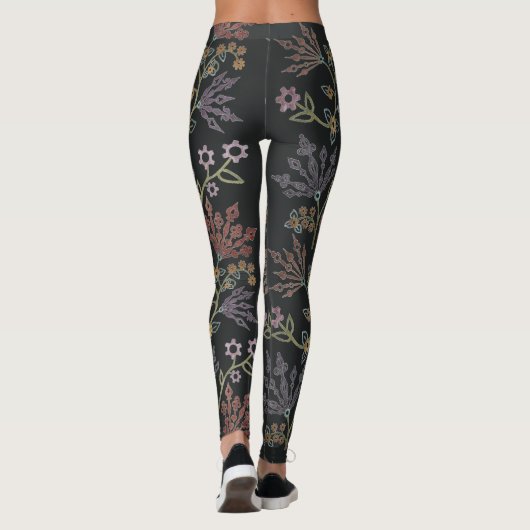 Leggings Dentelle florale Steampunk (Dos)