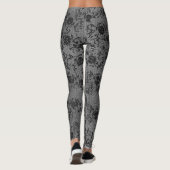Leggings Dentelle foncée sur gris (Dos)