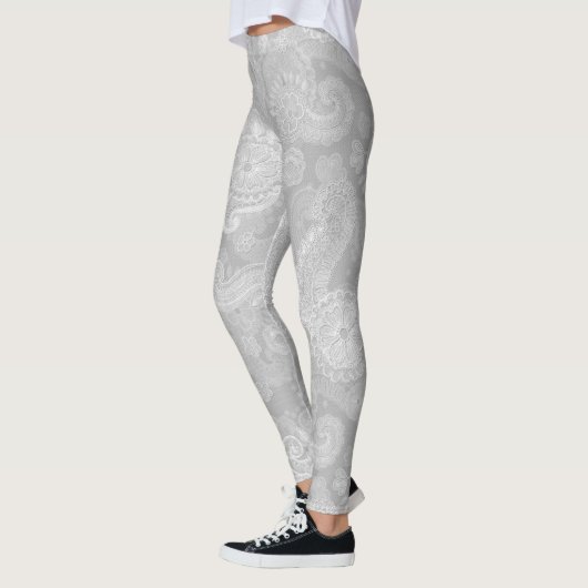 Leggings Dentelle grise (Gauche)