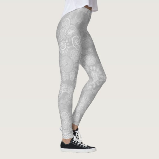 Leggings Dentelle grise (Droite)