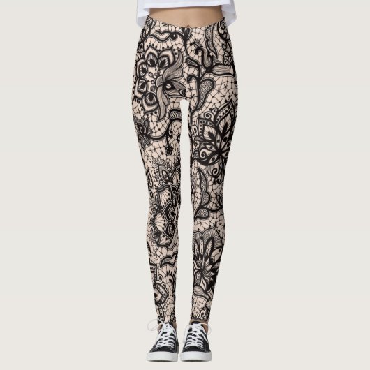 Leggings Dentelle Luxueuse (Devant)