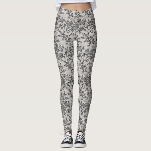 Leggings Dentelle noire (Devant)