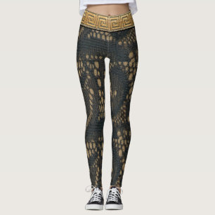 Leggings Dentelle noire d'élégance