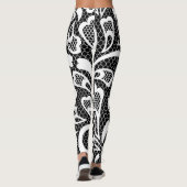 Leggings Dentelle noire et blanche (Dos)