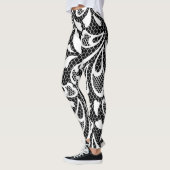 Leggings Dentelle noire et blanche (Gauche)