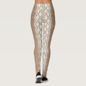 Leggings Dentelle off-White : Burlap Texture (Dos)