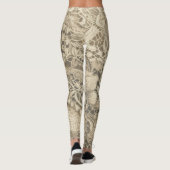 Leggings "Dentelle Vintage blanche Cobweb" (Dos)