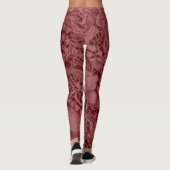 Leggings "Dentelle Vintage Bourgogne" (Dos)