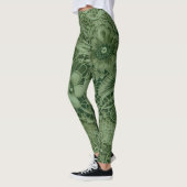Leggings "Dentelle Vintage Emerald Green" (Gauche)