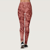 Leggings "Dentelle Vintage rouge sang" (Dos)